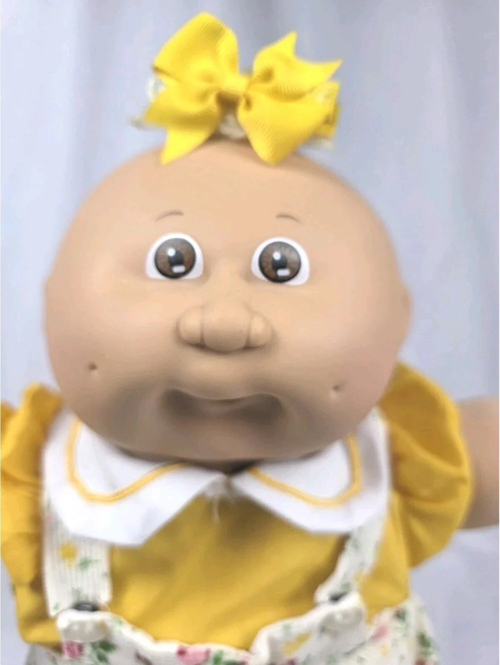 Vintage 1985 Cabbage Patch Kids Preemie Doll Coleco OK Factory Blue Sig